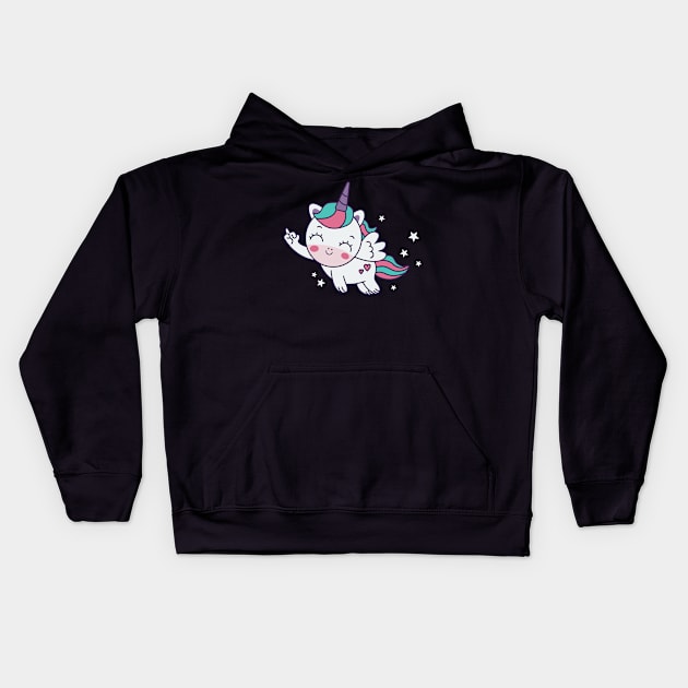 Unicorn Kids Hoodie by Urban_Vintage